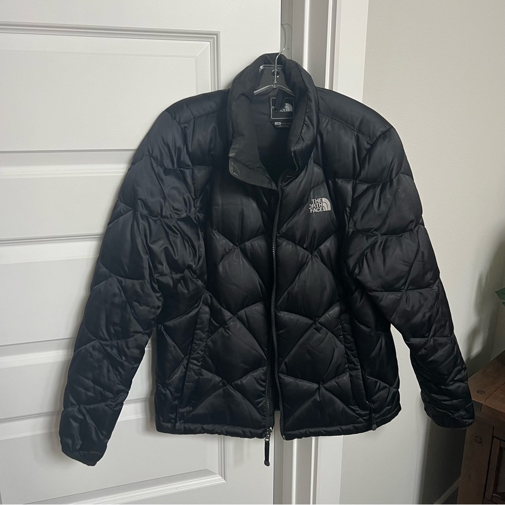 The North Face Minoqua Insulated Puffer Jacket 550 Down Black Winter Coat